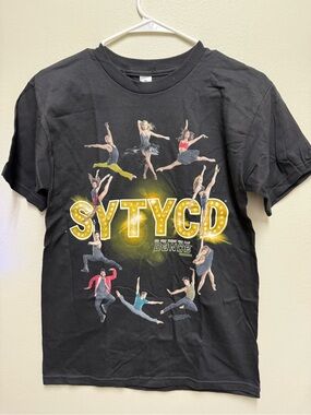 So You Think You Can Dance 2012 Tour Dancers Two Sided Black T-shirt Sz S
